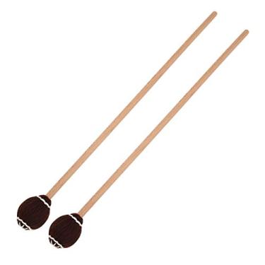 Imagem de Mallets de Fios de lã Macia, Alça de Bordo, Fácil de Usar, 2pcs Marimba Marlets para Percussão Marimba Tocando, Adequado para Instrumentos de Tamanho Diferentes, Aderência Longa para Alongar o (Polo
