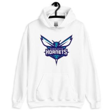 Imagem de Moletom Canguru Unissex Hornets - Amazing, Branco, GG, Unissex