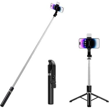 Imagem de Bastão de Selfie Bluetooth com Luz de Preenchimento - Tomate MZP-302