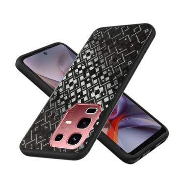 Imagem de Capa compatível com Infinix Hot 50S 5G, silicone macio TPU + reflexo traseiro 3D fosco anti-impressões digitais compatível com Infinix Hot 50S 5G capa de telefone