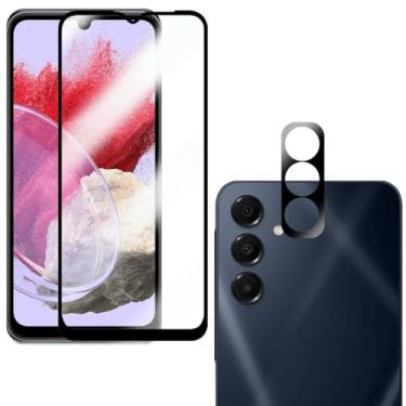 Imagem de Kit Película Vidro 3D para Galaxy M34 e Película de Lente Câmera, Vidro Temperado 9H, Proteção Total da Tela