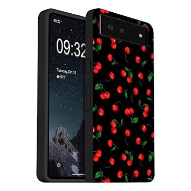 Imagem de Capa protetora compatível com Google Pixel 7, linda e exclusiva estampa de cereja fina e macia TPU à prova de choque capa protetora presente para mulheres e meninas