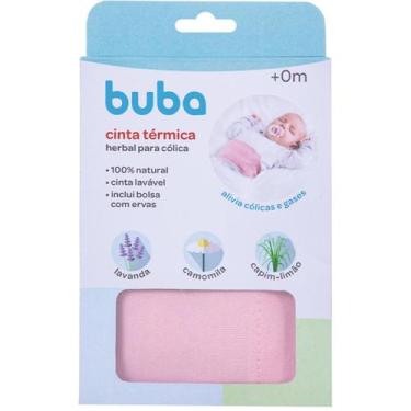 Imagem de Cinta Térmica Herbal Para Cólica e Dores do Bebê Buba, Rosa