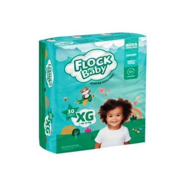 Imagem de Fralda Descartável Flock Baby Sempre Sequinha Mega XG 30 Unidades