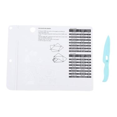 Imagem de Asixxsix Mini Score Board, 6,4 X 8,5 Polegadas de Envelopes de Pontuação Multiuso Com Ferramenta de Vinculação para Fabricação de Cartões e Artesanato de Papel