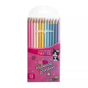 Imagem de Blister Com 12 Lápis De Cor Pastel - Rebecca Bonbom
