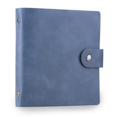 Imagem de Álbum de fotos Ablus Blue PU Leather para Polaroid Snap, Instax