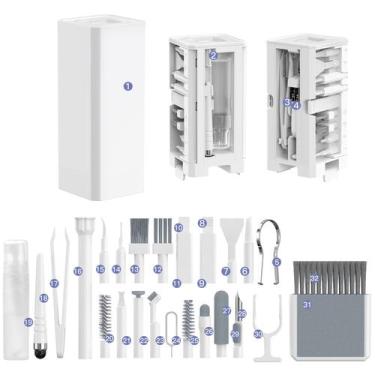 Imagem de Kit de limpeza Ryaacphi-Q32 32 32 em 1 para eletrônicos branco