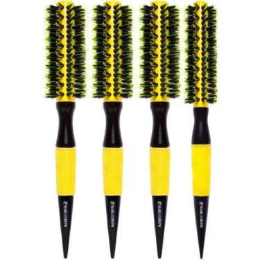 Imagem de Combo 4 escovas yellow ceramica profissional 1P + 3 M marco boni