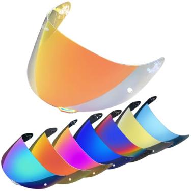 Imagem de KMAN Viseira Para Capacete De Motocicleta Agv K1 K1S K3Sv K5 K5S Protetor Solar Lentes Capacetes Cascos Acessórios (Revo Clear Red)