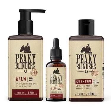 Imagem de Kit Shampoo Balm Óleo Para Barba Don Alcides Peaky Blinders