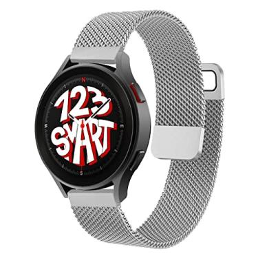 Imagem de Pulseira de Aço Milanese Dupla 123Smart compatível com Galaxy Watch 4 Watch 5 Watch 6 Watch 7 40mm 42mm 43mm 44mm 45mm 46mm 47mm