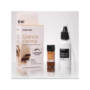 Imagem de Kit glance henna castanho escuro 3,5 g - delineador de sobrancelhas - 