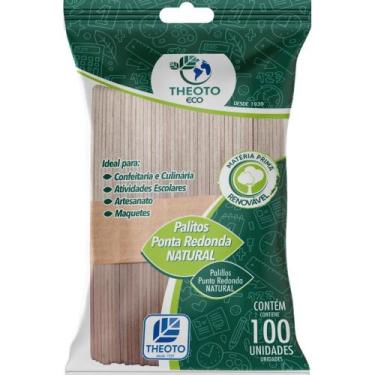 Imagem de Palito de Madeira P/SORVETE Ponta Redonda - Theoto