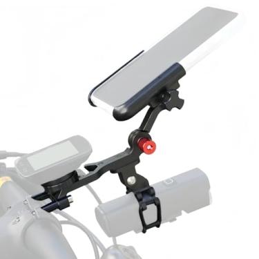 Imagem de NELboNs Suporte universal para guidão de bicicleta compatível com computador Gar min Bry ton Wa hoo GPS, luz olho de gato, smartphone, suporte de computador de bicicleta multifuncional