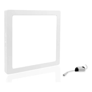 Imagem de 2X Plafon Led Quadrado 24W Painel Sobrepor Branco Frio