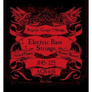 Imagem de Encordoamento Baixo 5 Cordas Escala .045 Ags650 Aria Pro Ii