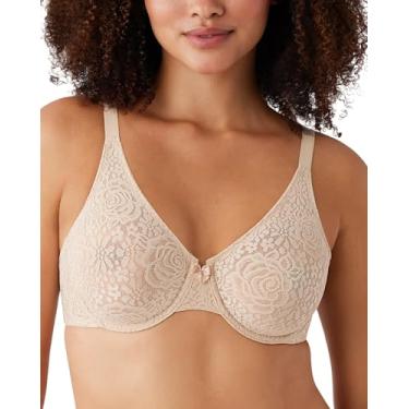 Imagem de Wacoal Sutiã feminino Halo Lace com aro, Nude natural, 34B