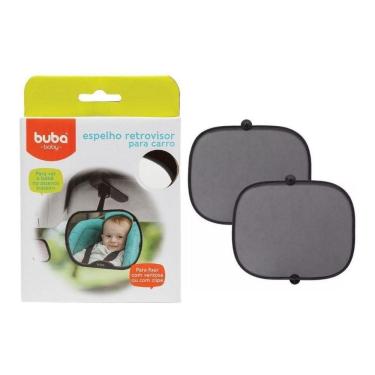 Imagem de Kit Protetor Solar Ventosas Carro, 2 Telas 44cm x 36cm