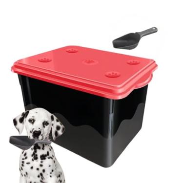 Imagem de Container Porta Ração 10KG + Pá Dosadora Com 20 Litros(VERMELHO)