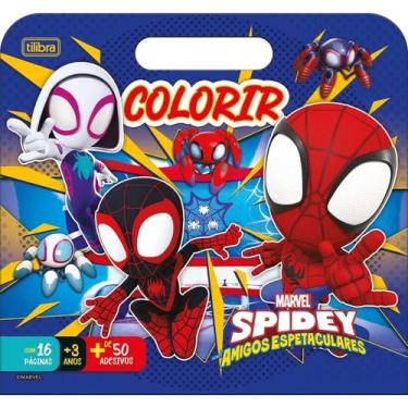 Imagem de Álbum para Colorir Maleta Spidey 8 Folhas, Único