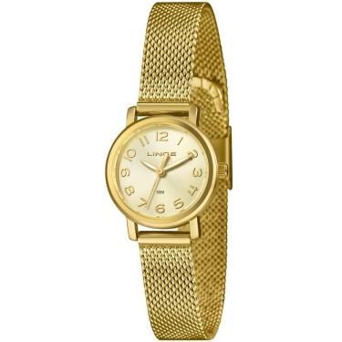 Imagem de Relógio Feminino Lince Dourado LRGH272L25 C2KX