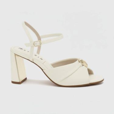 Imagem de Sandália Feminina Ramarim De Salto Dourado Social 2522205