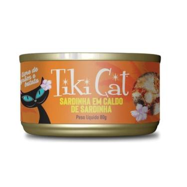 Imagem de Ração Úmida Tiki Cat Grill Sardinha em Caldo 80Gramas