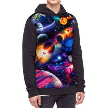 Imagem de Moletom Com Capuz Espaço Ref:529 - smoke, Preto, GG