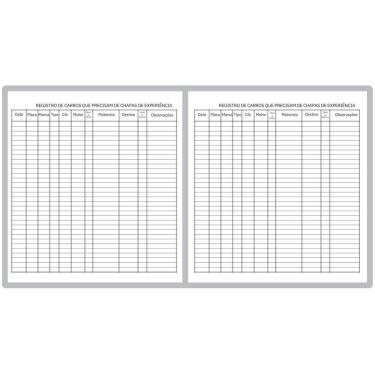 Imagem de Kit 2 Livros Registro Chapa Experiência 100 Folhas Controle