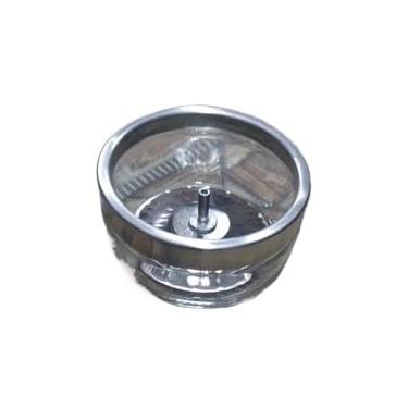 Imagem de Castiçal e Suporte para Vela, Porta Velas Redondo em Vidro e Alumínio para Aromatização(2,Porta essência vidro)