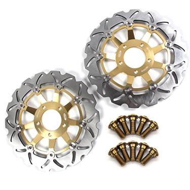Imagem de Discos de freio dianteiro Arashi Rotores com parafusos de montagem para Suzuki GSX IMPULSE 400 86-93 (Japão) 94-99, INAZUMA 400 2000, GSX600F GSX750F Katana 600 750 98-03, GSF Bandit 600 00-04