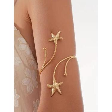 Imagem de Bracelete de Braço Estrela do Mar Acessório de Verão Feminino - Deusa 