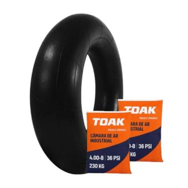 Imagem de 2 Câmaras 4.00/8 da TOAK para Pneus de Carrinho de mão, Carriola, Carrinho de carga de Plataformas Industrial