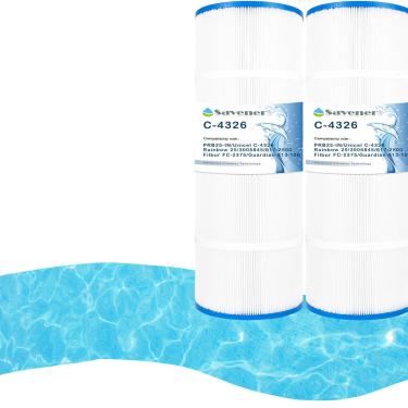 Imagem de Savener Cartucho de filtro de spa C-4326, compatível com Unicel C-4326, Filbur FC-2375, PRB25-IN, Guardian 413-106, Pentair Rainbow 25, SP-PS-2375, PRB25-IN, 3005845, 817-2500, 25 SS. q. pés, 60 cm