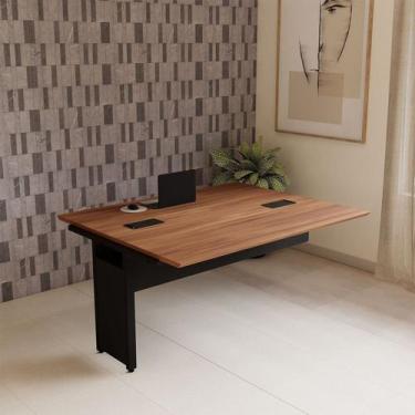 Imagem de Mesa Escrivaninha Auxiliar 150cm Plataforma Dupla de Acoplar para Escr