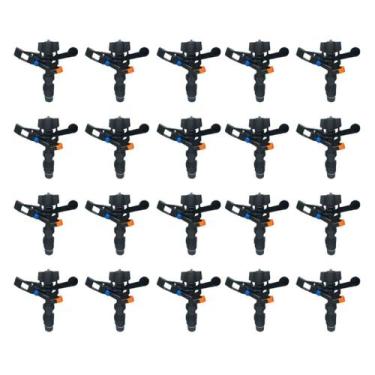 Imagem de Kit 20 Aspersor de Impacto 360º - Irrigação Potente até 30m 1/2 Horta,