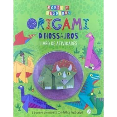 Imagem de Dobre e Desdobre - Origami Dinossauros - VR EDITORA, Sortido