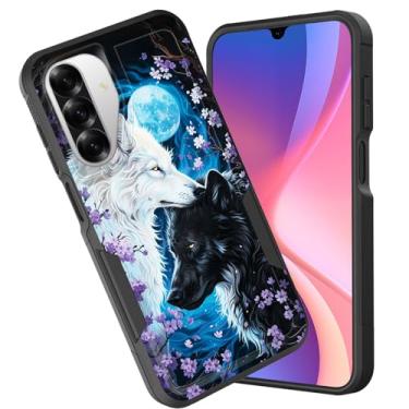 Imagem de CICPLKSE Capa protetora para Galaxy A17 5G, camada dupla, híbrida, à prova de choque, rígida, policarbonato macio, TPU (poliuretano termoplástico), capa protetora para Samsung Galaxy A17 5G 6,7