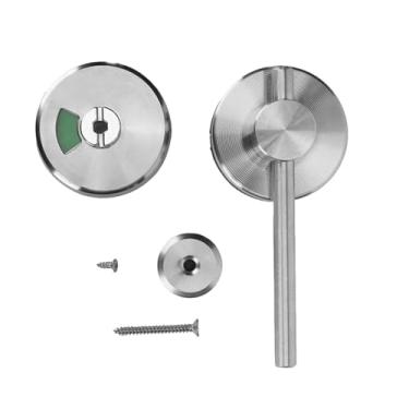 Imagem de Estink Indicador de Privacidade Fechadura de Porta Sanitário WC Toalete Com Placa de Vermelho Verde Livre Ocupado Liga de Zinço Aço Inoxidável para Banheiros Públicos Aeroporto