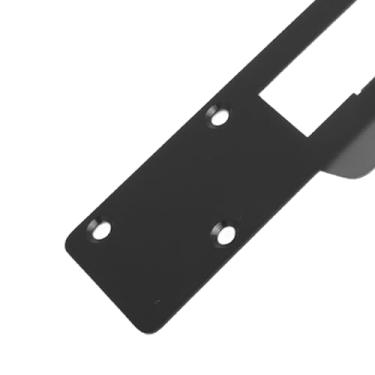 Imagem de A placa de proteção de porta reforçada em aço aumenta a segurança para uma distância central de orifício de 13 a 15 cm e permite fácil instalação para reparo de placa de ataque de porta (preto)