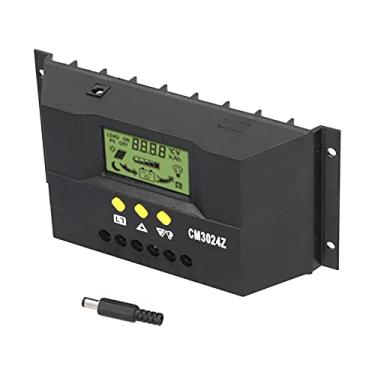 Imagem de Controlador de Carga Solar Inteligente 12V 24V LCD Display, Controle de Luz + Controle de Atraso, Parâmetros Ajustáveis, Proteção Solar, ícones Correspondentes para Baterias, (20a)