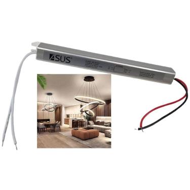 Imagem de Fonte Slim Drive 24w 12v Bivolt 2a Perfil Fita Led Ip20 Lustre Luminaria