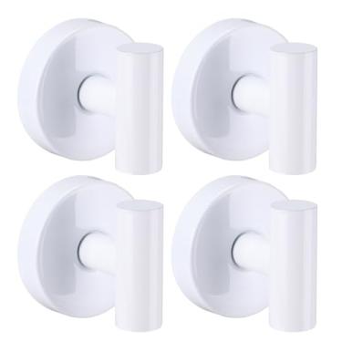 Imagem de Fenas Ganchos de ventosa para chuveiro - Ganchos reutilizáveis de banheiro para toalhas, roupões e bucha - Montagem sem broca na cozinha, paredes, metal, vidro, espelhos, azulejo e superfícies lisas
