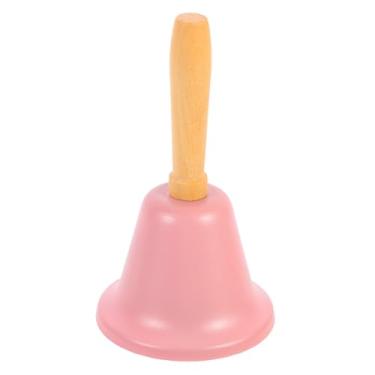 Imagem de Ipetboom Sino de mão de Papai Noel de Natal com cabo de madeira sino de chamada de metal para restaurante, festa, decoração de casa, aderência ergonômica, som claro, multiuso, decoração de Natal