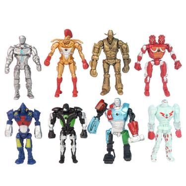 Imagem de Coleção de brinquedos de figuras de anime, decoração de modelos, 8 peças de aço real