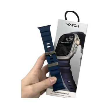 Imagem de Pulseira Esportiva De Silicone Para iWatch Ultra2 Apple Watch 46mm 49m