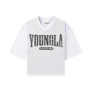 Imagem de Camisetas Esportivas Masculinas De Verão Com Gola Redonda Soltas E Con