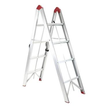 Imagem de Escada Dobrável compacta Alumínio 4 Degraus - +gardenlife