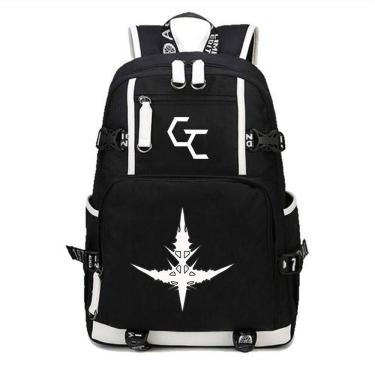 Imagem de Mochila escolar infantil Guiltys Crowns 3D Oxford 30x14x46cm